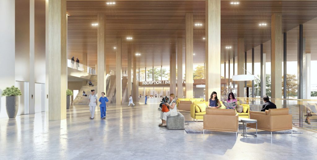 Vue depuis l'avenue Mounier © VK Architects Engineers et Michel Rémon Associés