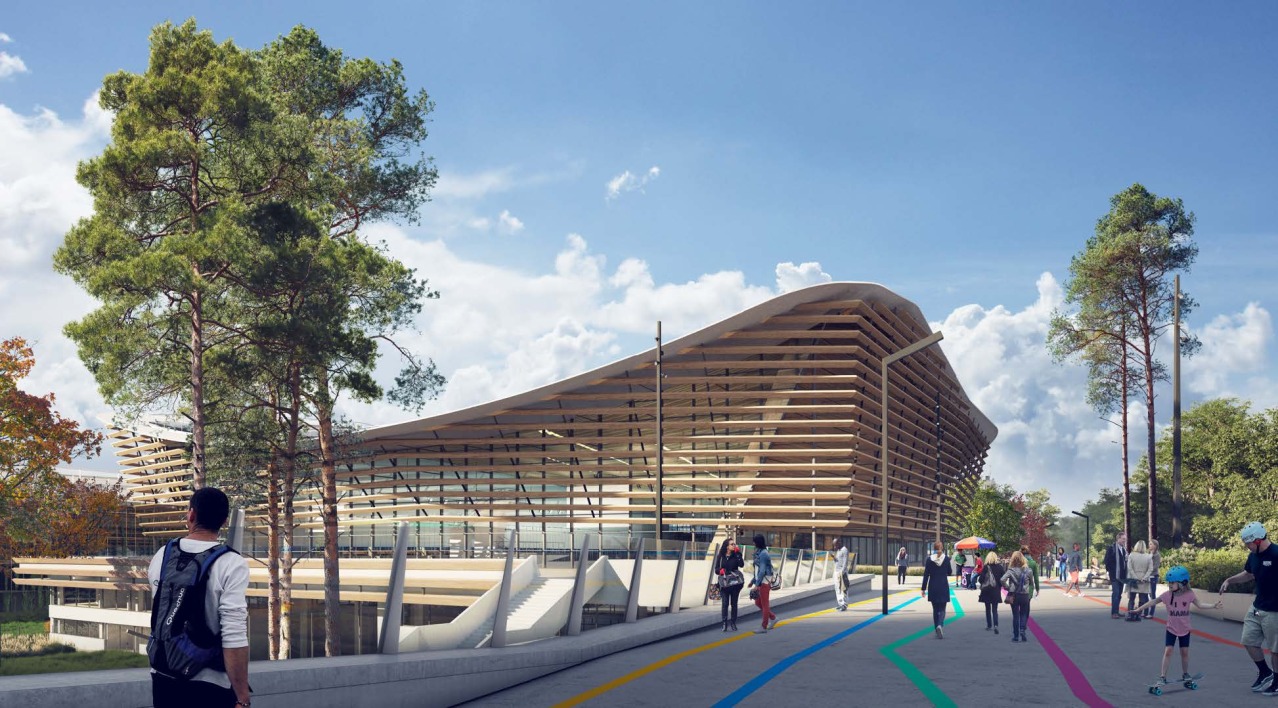 Olympic aquatics centre Paris 2024 Global Archi